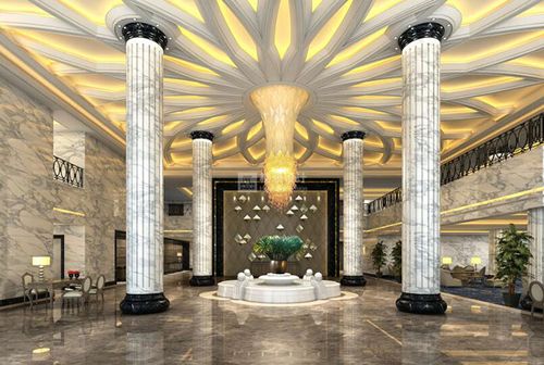 山西運城鑫源建國飯店裝飾工程效果圖_酒店裝修設(shè)計_中建七局建筑裝飾